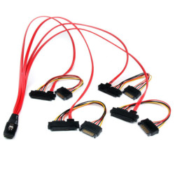 StarTech 50cm Internal Mini SAS Cable - SFF8087 to 4x SFF8482
