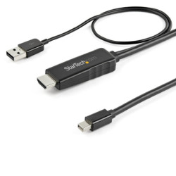 StarTech 6.6 ft. HDMI to Mini DisplayPort Cable - 4K - USB-Powered