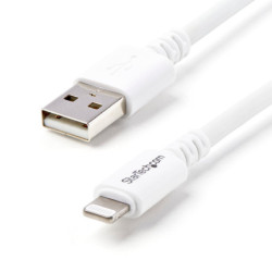 StarTech 3m 10ft Long White Apple Lightning to USB Cable
