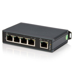 StarTech 5 Pt Unmanaged Network Switch - DIN Rail Mount - IP30 Rated