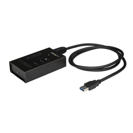 StarTech 4 Port USB Hub - Metal - USB-A to 3x A and 1x C - USB 3.0