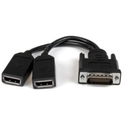 StarTech 8in (20 cm) DMS-59 to Dual DisplayPort Adapter Cable - 4K