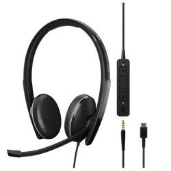 EPOS | Sennheiser ADAPT 165T USB-C || On-ear - double-sided USB-C headset - 3.5 mm jack and detachable USB cable with in-line ca