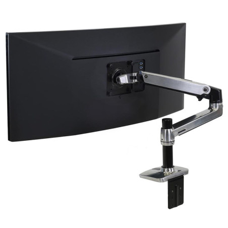 Ergotron LX Desk Monitor Arm - Polished Aluminium