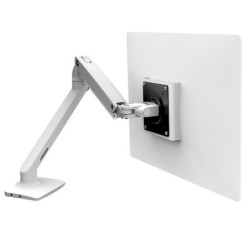 Ergotron MXV Desk Monitor Arm with Two-Piece Clamp - White