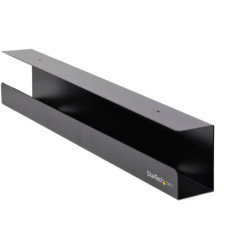 StarTech Under Desk Cable Management Tray - Office/Standing Desk Cable Tray Organizer - Desk/Table Mount Holder for Cords/Wire/P